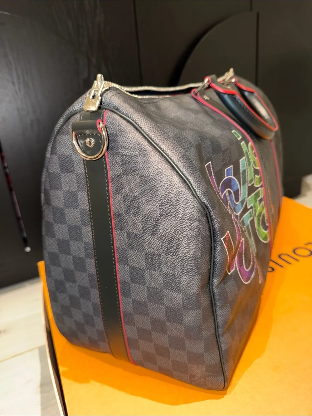 Louis Vuitton Keepall Bandoulière 50 Damier Graphite
